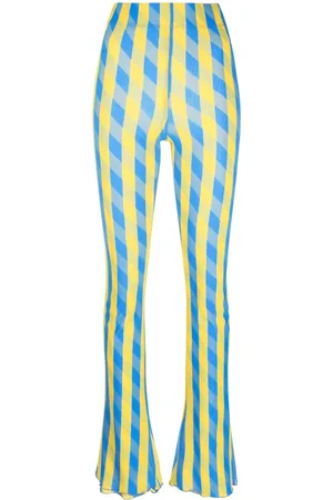 SUNNEI Stripe checked slim-fit trousers