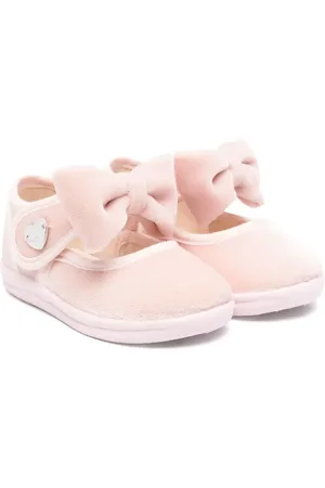 MONNALISA Bow-detail ballerina shoes