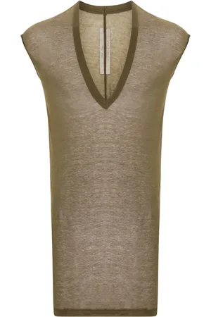 Rick Owens Deep V sleeveless tank top