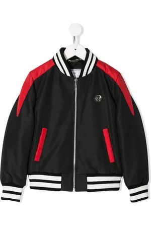Philipp Plein Rock logo bomber jacket