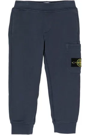 Stone Island Side logo-patch detail trousers