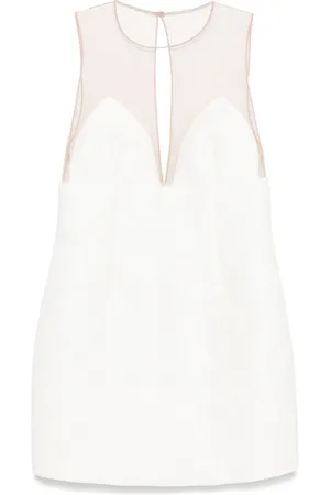 Elisabetta Franchi Raffia tulle mini dress
