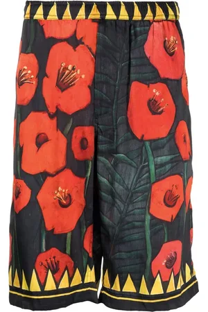 Endless Joy Floral-print silk shorts