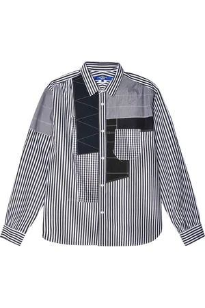 JUNYA WATANABE Patchwork striped cotton shirt
