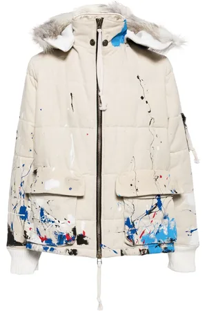 GREG LAUREN Splatter-paint down jacket