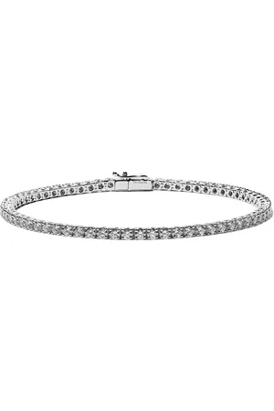De Beers 18kt white gold Eternity Line diamond bracelet
