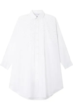 AZ FACTORY Greta rhinestoned cotton shirtdress