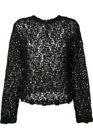 Comme des Garçons Crochet long sleeved blouse