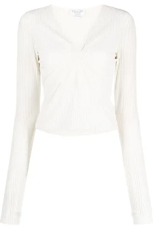 Collina Strada Cut-out detailing v-neck top