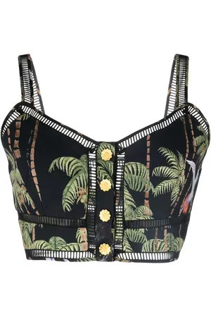HAYLEY MENZIES Beija-Flor cropped top