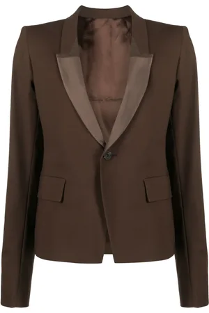 Rick Owens Shawl-lapels single-breasted blazer