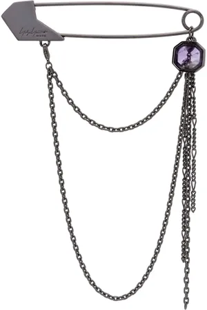 YOHJI YAMAMOTO Amethyst pin