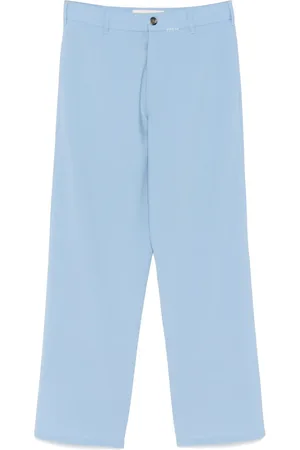 Marni Mending-logo straight-leg trousers