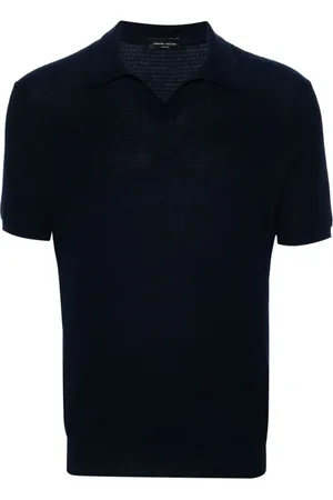Roberto Collina Split-neck cotton polo shirt