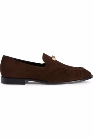 Giuseppe Zanotti Jareth logo plaque loafers