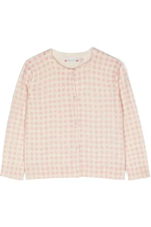 BONPOINT Checked cotton cardigan