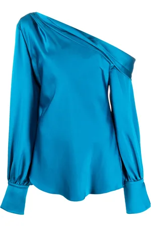 Simkhai Alice satin off-shoulder top