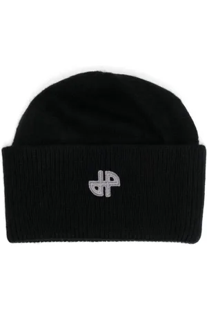 Patou Logo-patch merino-cashmere beanie