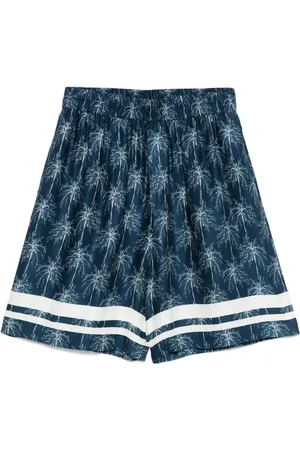 LANEUS Palm tree-print shorts