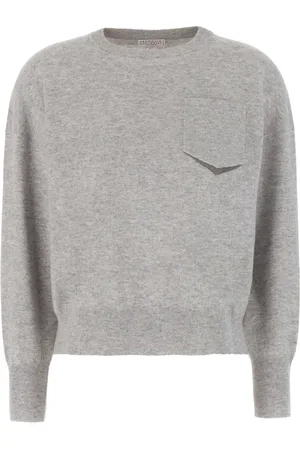 Brunello Cucinelli Bead-detailed cashmere jumper