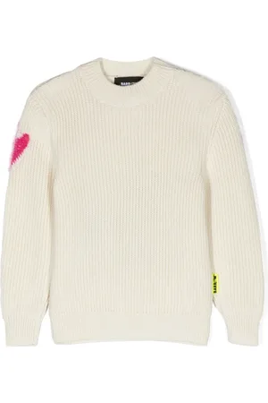 BARROW Crew-neck intarsia-knit sweatshirt