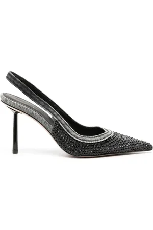 LE SILLA Duchesse 85mm denim pumps