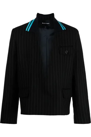 Botter Striped knit-collar jacket