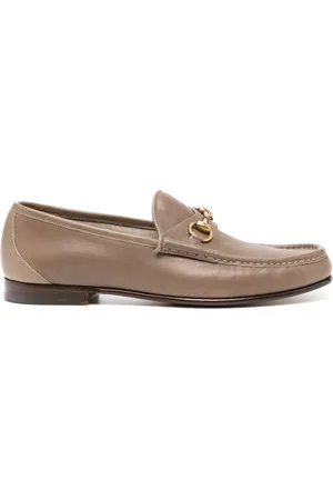 Gucci Horsebit detail leather loafers