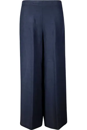 STEFANO MORTARI Linen palazzo trousers