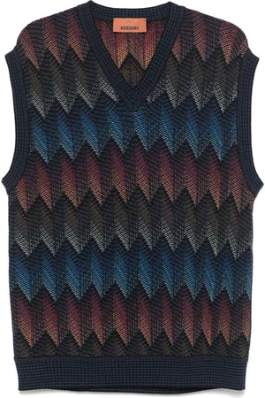 Missoni Gradient chevron vest