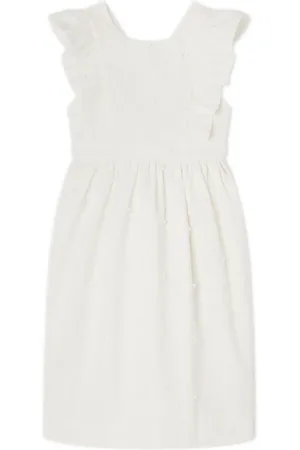 BONPOINT Frida floral-appliqué cotton dress