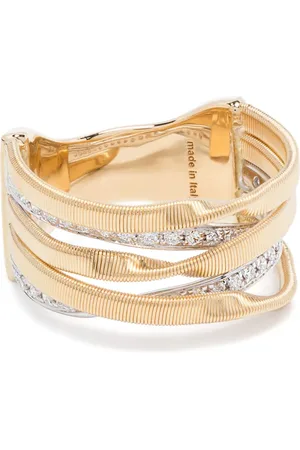 Marco Bicego 18K yellow diamond stackable ring