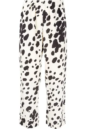Marni Cow-print cropped trousers