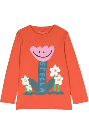 Stella McCartney Smiley Tulip floral-print cotton T-shirt