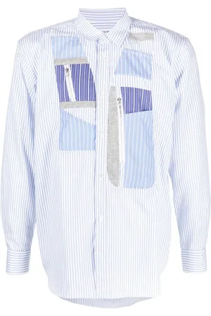 Comme des Garçons Patchwork-panel button-up shirt