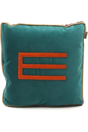 Etro 2020s E-logo velour cushion