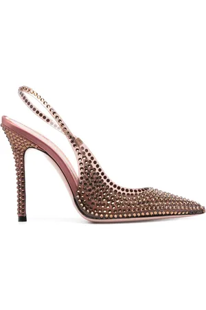 GEDEBE Stella 105mm crystal-embellished pumps