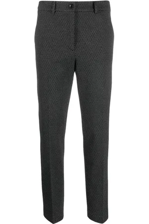 SEVENTY BY SERGIO TEGON Monogram-pattern tapered-leg trousers