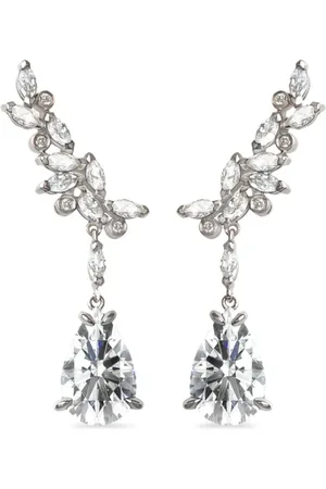 Lark & Berry 14kt white gold Veto diamond earrings