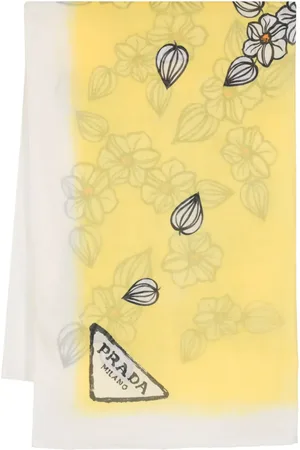 Prada Floral-print scarf