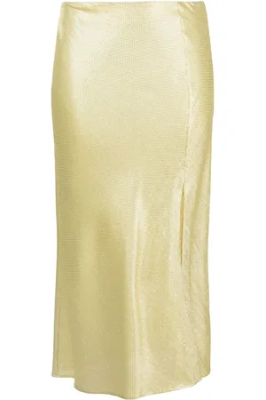FORTE FORTE Music lurex jacquard pencil skirt