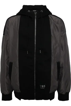 FIVE CM Quited hooded jacket