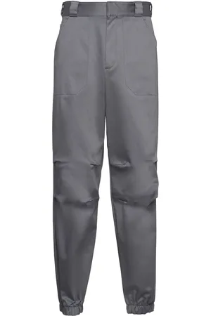 Prada Triangle-logo straight-leg trousers