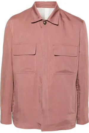 LARDINI Spread-collar shirt jacket