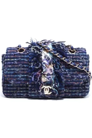 CHANEL 2005-2006 tweed shoulder bag