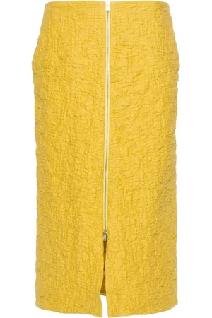Jil Sander Cloqué midi skirt