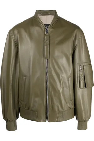 Manokhi Savona leather bomber jacket