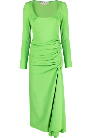 Marni Gathered-waist dress