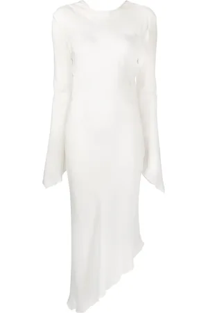 MATÉRIEL by Aleksandre Akhalkatsishvili Asymmetric backless sheer dress