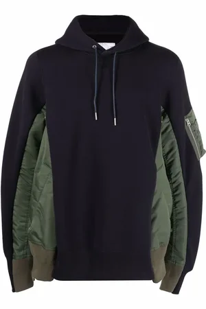 SACAI Bomber jacket hybrid panelled hoodie